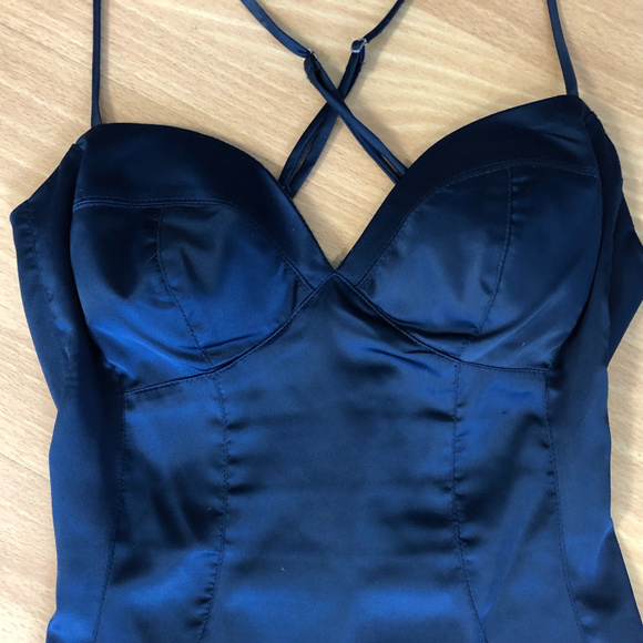 ANGL Navy Evening Dress - Picture 4 of 7